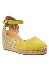 Castañer Espadryle Carol/6/002 021655 Żółty. Kolor: żółty. Materiał: materiał #5