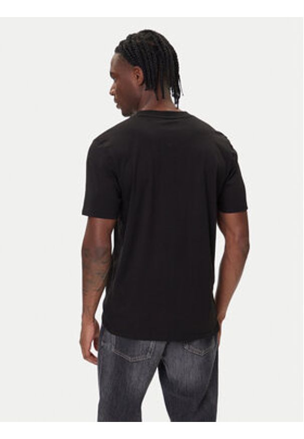 Hugo - HUGO T-Shirt Dugolini 50549154 Czarny Regular Fit. Kolor: czarny. Materiał: bawełna
