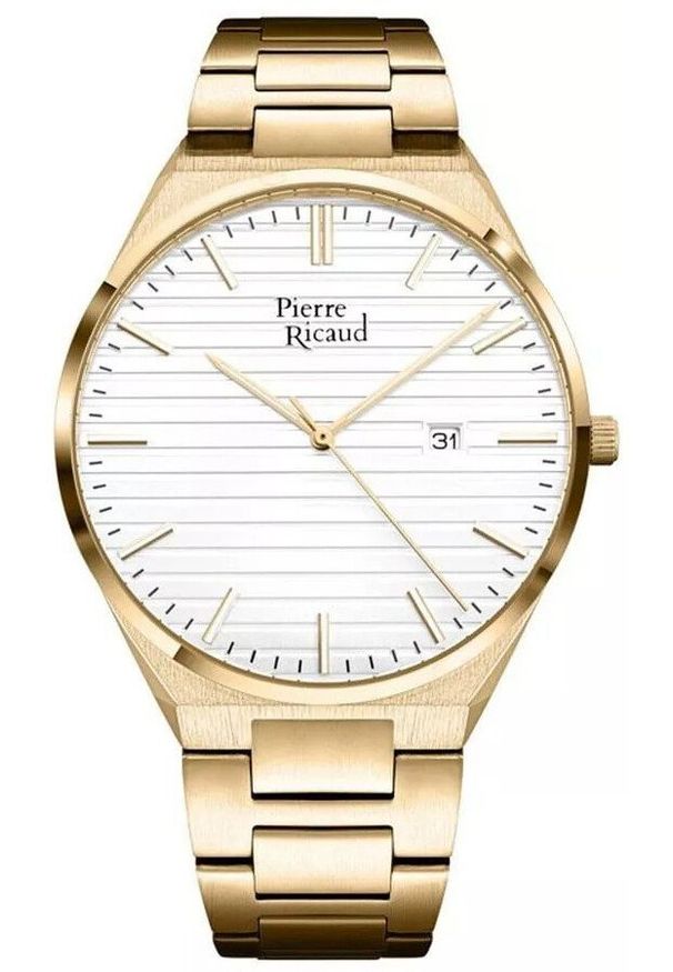 Zegarek męski Pierre Ricaud P91025.1113Q złoty. Kolor: złoty