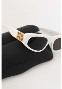 Balenciaga okulary przeciwsłoneczne damskie kolor biały. Kolor: biały #4