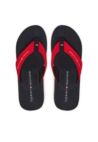 TOMMY HILFIGER - Tommy Hilfiger Japonki Nyc Beach Sandal FM0FM05437 Czerwony. Kolor: czerwony. Materiał: materiał