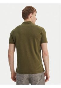 Napapijri Polo Elbas NP0A4GDL Zielony Regular Fit. Typ kołnierza: polo. Kolor: zielony. Materiał: bawełna #3