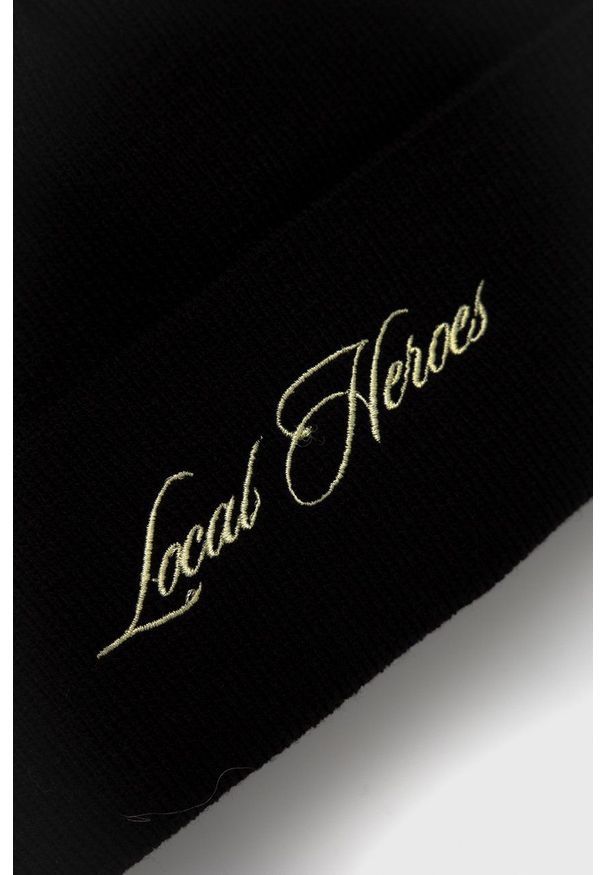 Local Heroes - Czapka. Kolor: czarny. Materiał: dzianina