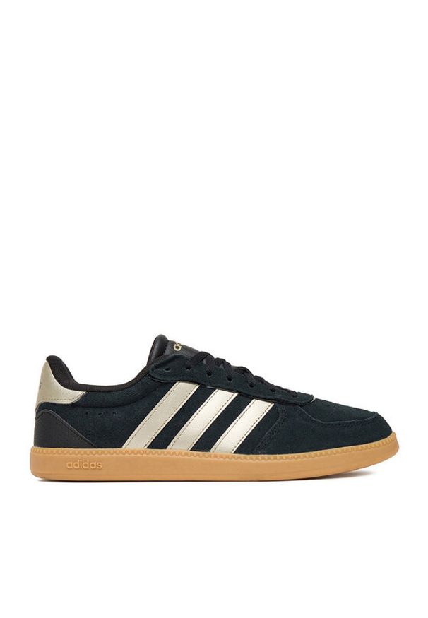 Adidas - adidas Sneakersy BREAKNET SLEEK JR0685 Granatowy. Kolor: niebieski. Materiał: skóra, zamsz