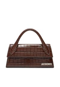 JACQUEMUS Torebka Le Chiquito Long 25E213BA004-4301 Brązowy. Kolor: brązowy. Materiał: skórzane, lakierowane