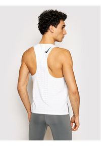 Nike Koszulka techniczna Aeroswift Singlet CJ7835 Biały Slim Fit. Kolor: biały. Materiał: syntetyk #5