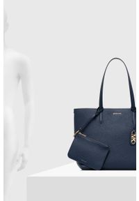 MICHAEL Michael Kors torebka skórzana dwustronna kolor granatowy. Kolor: niebieski. Materiał: skórzane. Rodzaj torebki: na ramię #4