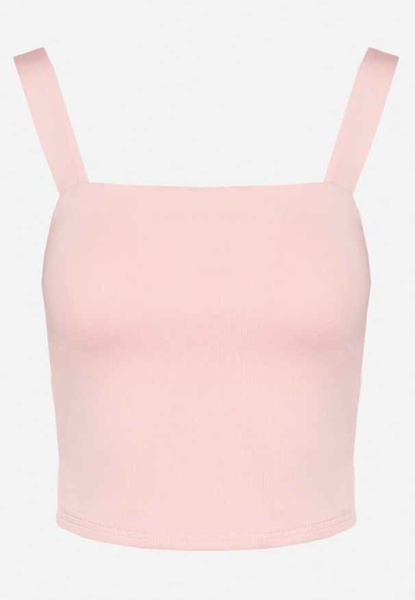 Born2be - Różowy Dopasowany Top z Wiskozą na Szerokich Ramiączkach Limare. Okazja: na spotkanie biznesowe, do pracy, na co dzień. Kolor: różowy. Materiał: wiskoza. Długość rękawa: na ramiączkach. Sezon: lato. Styl: klasyczny, biznesowy, casual, elegancki