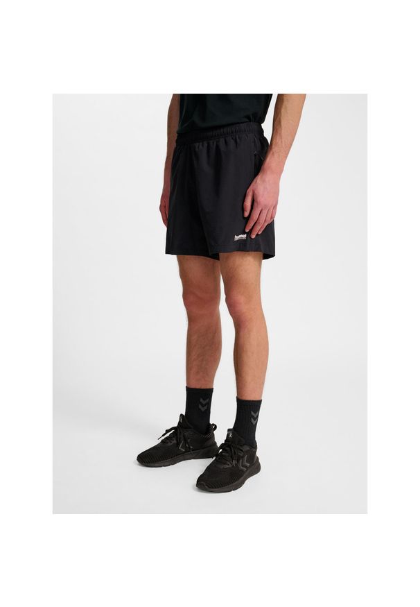 Szorty Hummel Pulse. Kolor: czarny. Materiał: dresówka. Sport: fitness