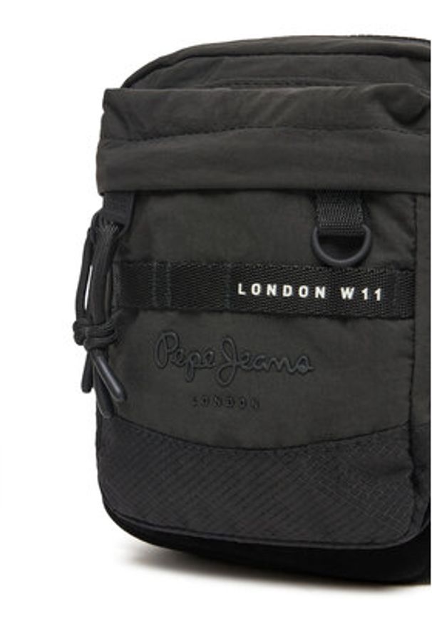 Pepe Jeans Saszetka Heich Bristol PM030874 Czarny. Kolor: czarny. Materiał: materiał