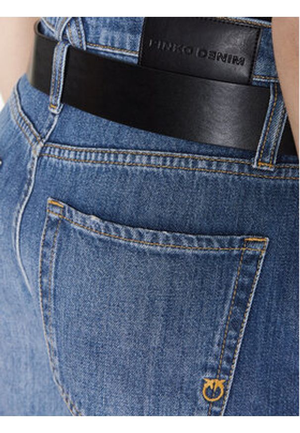 Pinko Jeansy 100114 A0HG Niebieski Boyfriend Fit. Kolor: niebieski