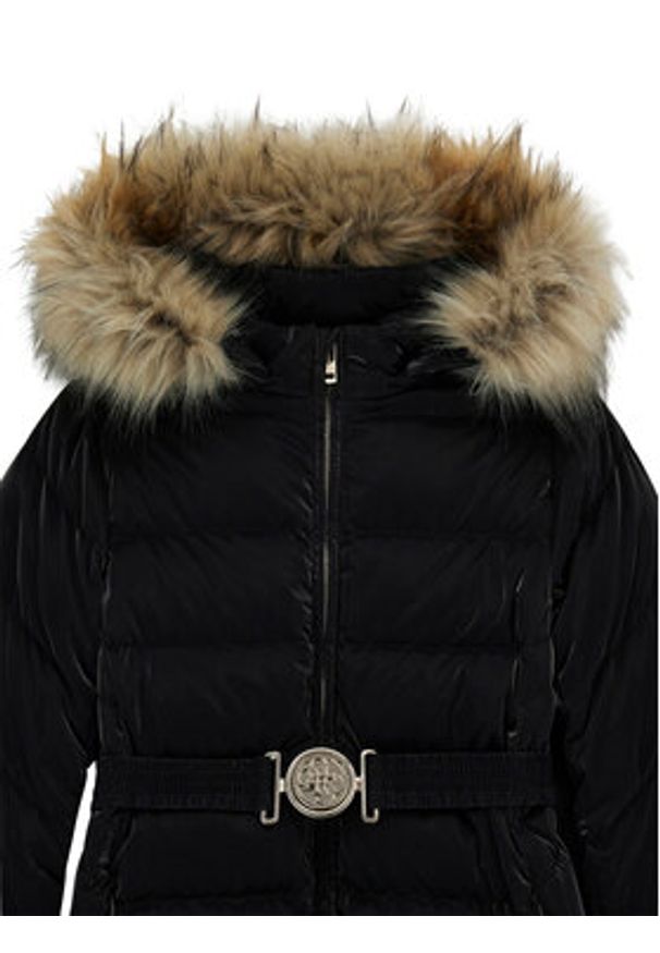 Guess Płaszcz zimowy J5BL19 W3080 Czarny Regular Fit. Kolor: czarny. Materiał: syntetyk. Sezon: zima