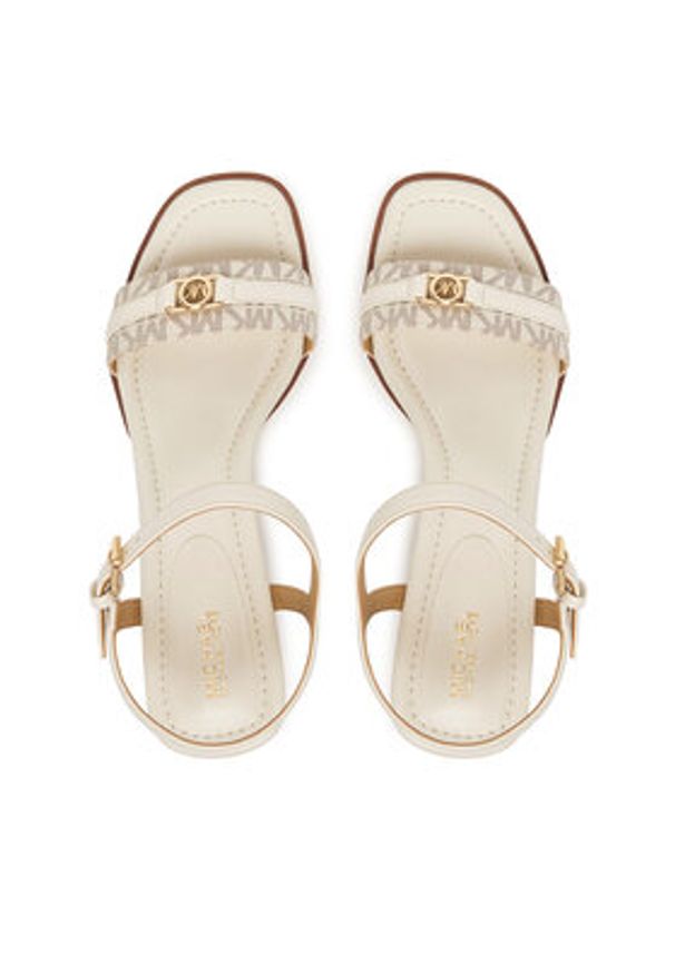 MICHAEL Michael Kors Sandały Mandy 40S6MAMS1B Beżowy. Kolor: beżowy. Materiał: skóra