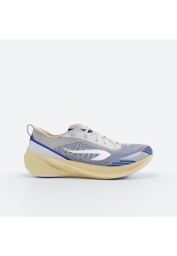 KIPRUN - Buty do biegania damskie Kiprun Cushion 500. Kolor: biały, wielokolorowy, beżowy. Szerokość cholewki: normalna