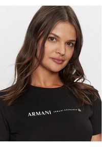 Armani Exchange T-Shirt 6DYT12 YJG3Z 1200 Czarny Regular Fit. Kolor: czarny. Materiał: bawełna #5