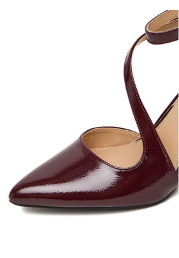 DeeZee Czółenka CEO-CD240149-1 Bordowy. Kolor: czerwony. Materiał: materiał