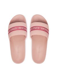 TOMMY HILFIGER - Tommy Hilfiger Klapki Logo Tape Webbing FW0FW09359 Różowy. Kolor: różowy. Materiał: syntetyk #6