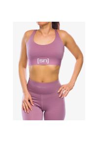 SUPER.NATURAL - Stanik sportowy Super.natural Super Top. Kolor: różowy. Sport: fitness