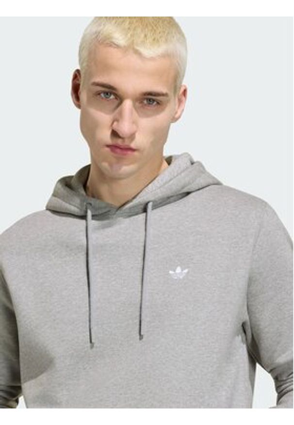 Adidas - adidas Bluza Trefoil Essentials KS9807 Szary Regular Fit. Kolor: szary. Materiał: bawełna