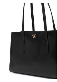 Calvin Klein Torebka Ck Medium Work Tote LV04F3442G Czarny. Kolor: czarny. Materiał: skórzane #5