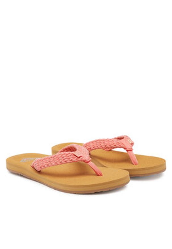 Roxy Japonki ARJL101166 Koralowy. Kolor: pomarańczowy. Materiał: materiał
