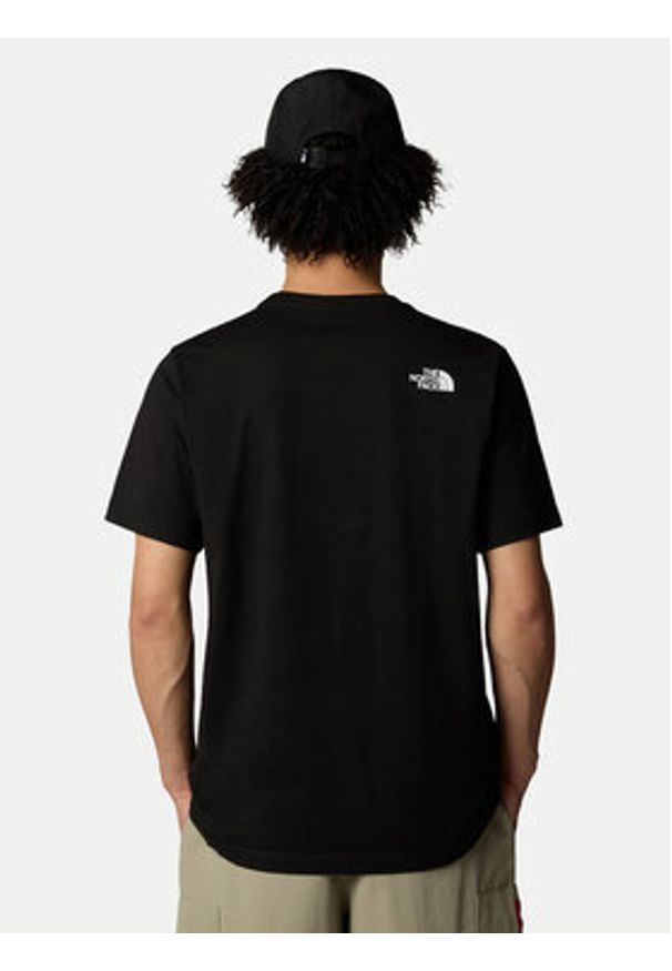 The North Face T-Shirt Easy NF0A8A6C Czarny Regular Fit. Kolor: czarny. Materiał: bawełna, syntetyk