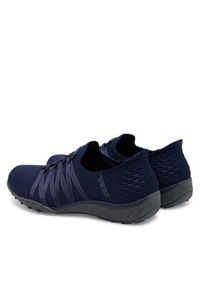 skechers - Skechers Sneakersy Skechers Slip-ins: Breathe Easy - Roll With Me Granatowy. Kolor: niebieski. Materiał: materiał #6