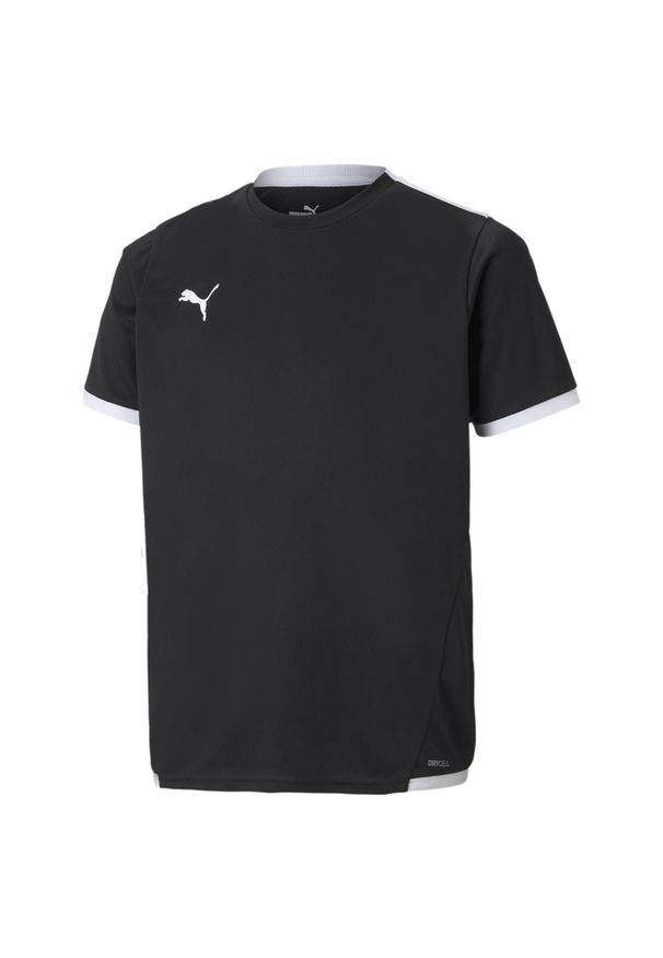 Koszulka dla dzieci Puma teamLIGA Jersey Junior. Kolor: biały, wielokolorowy, czarny. Materiał: jersey