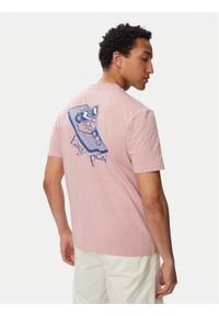 Napapijri T-Shirt S-Elior NP0A4HZY Różowy jasny Relaxed Fit. Kolor: różowy. Materiał: bawełna #1