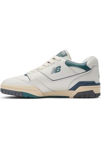 Buty unisex New Balance BB550PTB – białe. Okazja: na co dzień. Kolor: biały. Materiał: skóra. Szerokość cholewki: normalna #5