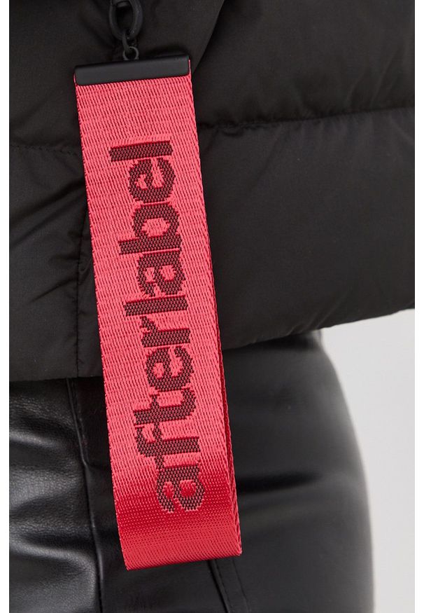After Label kurtka puchowa damska kolor czarny zimowa. Kolor: czarny. Materiał: puch. Wzór: gładki. Sezon: zima