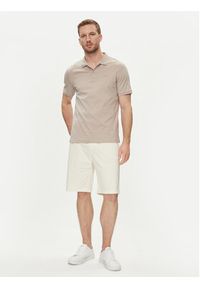 Calvin Klein Szorty materiałowe Sateen K10K112831 Écru Regular Fit. Materiał: bawełna #4