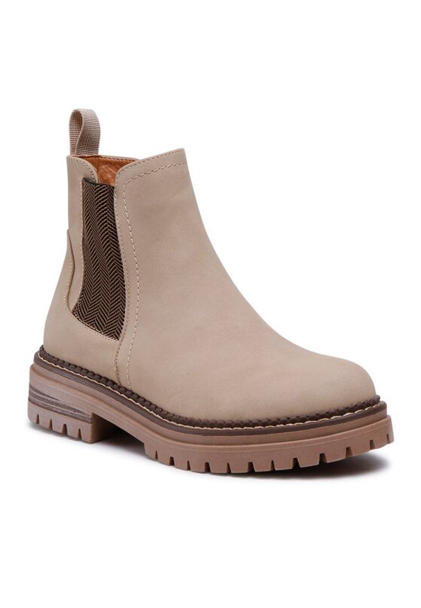 Jenny Fairy Botki WS5195-25 Beżowy. Kolor: beżowy. Materiał: skóra