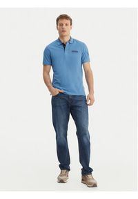 Napapijri Polo E-Amundsen NP0A4IN9 Niebieski Regular Fit. Typ kołnierza: polo. Kolor: niebieski. Materiał: bawełna #3