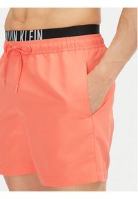 Calvin Klein Swimwear Szorty kąpielowe KM0KM01093 Różowy Regular Fit. Kolor: różowy. Materiał: syntetyk #4