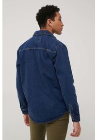 Only & Sons koszula jeansowa męska kolor granatowy regular. Okazja: na co dzień. Typ kołnierza: kołnierzyk klasyczny. Kolor: niebieski. Materiał: jeans. Długość rękawa: długi rękaw. Długość: długie. Styl: casual, klasyczny #4