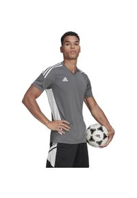 Adidas - Koszulka męska adidas Condivo 22 Jersey. Kolor: szary. Materiał: jersey