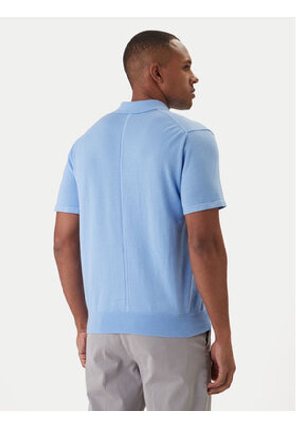 Calvin Klein Polo Supima LV04LC326G Niebieski Regular Fit. Typ kołnierza: polo. Kolor: niebieski. Materiał: bawełna