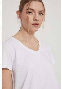 medicine - Medicine - T-shirt bawełniany Basic. Okazja: na co dzień. Kolor: biały. Materiał: bawełna. Wzór: gładki. Styl: casual #2