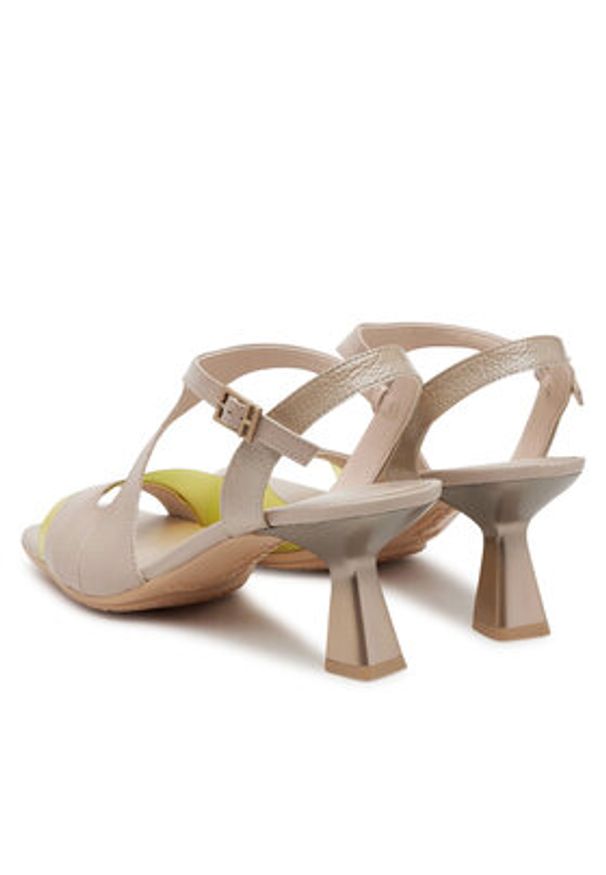 Hispanitas Sandały Danielle HV253913 Beżowy. Kolor: beżowy. Materiał: skóra