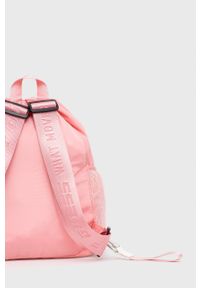 Guess plecak damski kolor różowy duży z nadrukiem. Kolor: różowy. Wzór: nadruk #2