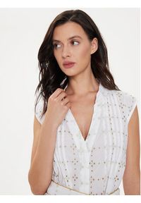 Iconique Sukienka letnia Ilizia IC24-018 Biały Regular Fit. Kolor: biały. Materiał: bawełna. Sezon: lato #3