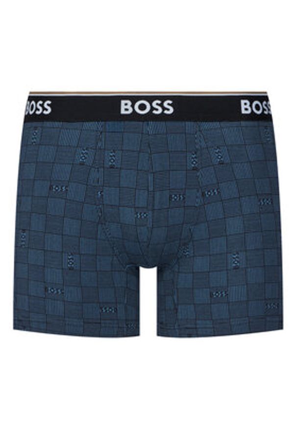 BOSS Komplet 3 par bokserek 50531685 Niebieski. Kolor: niebieski. Materiał: bawełna