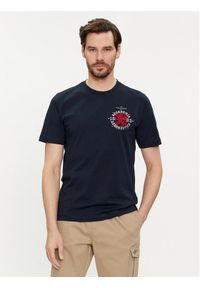 Aeronautica Militare T-Shirt 241TS2201J629 Granatowy Regular Fit. Kolor: niebieski. Materiał: bawełna