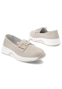 Beżowe Baleriny S.Barski Obuwie Damskie Na Płaskiej Podeszwie. Okazja: na spacer, na co dzień. Kolor: beżowy. Szerokość cholewki: normalna. Obcas: na płaskiej podeszwie. Styl: casual, elegancki #6