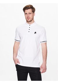 Karl Lagerfeld - Polo KARL LAGERFELD. Typ kołnierza: polo. Kolor: biały #1