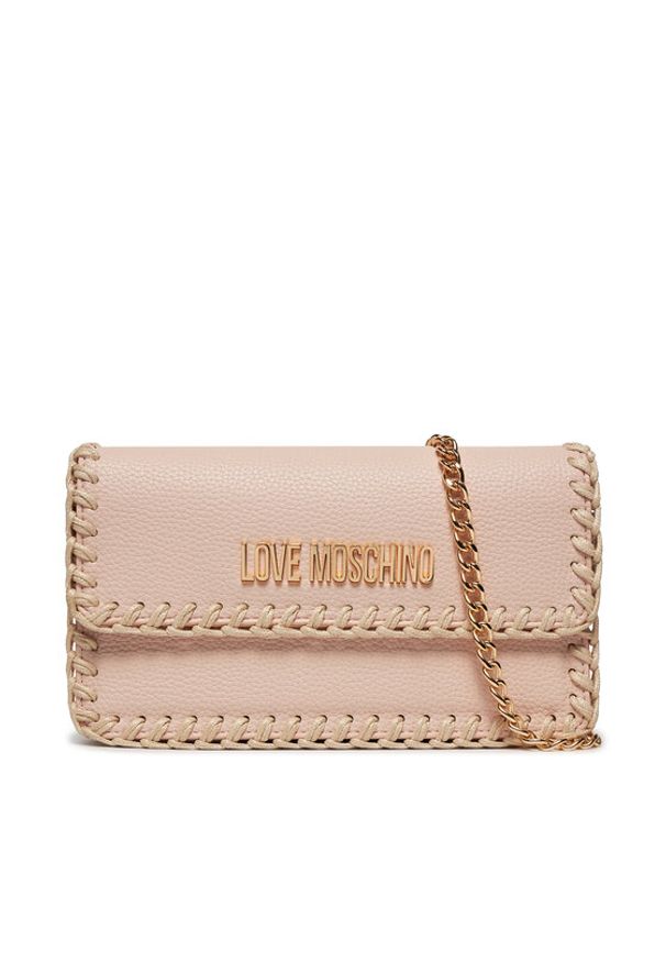 Love Moschino - LOVE MOSCHINO Torebka JC4108PP1ILJ160A Różowy. Kolor: różowy. Materiał: skórzane