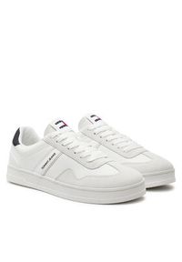 Tommy Jeans Sneakersy Tjm Leather Retro Cupsole EM0EM01414 Écru. Materiał: zamsz, skóra