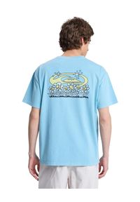 Quiksilver - Koszulka z krótkim rękawem dla Mężczyzn ND NATURE MAGIC Niebieski. Kolor: niebieski. Materiał: materiał, bawełna. Długość rękawa: krótki rękaw. Długość: krótkie