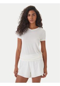 Emporio Armani T-Shirt EW000409 AF19024 U1131 Biały Regular Fit. Kolor: biały. Materiał: bawełna #1